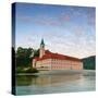 The Picturesque Weltenburg Abbey and the River Danube Illuminated at Sunrise, Lower Bavaria, Bavari-Doug Pearson-Stretched Canvas