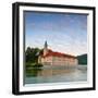 The Picturesque Weltenburg Abbey and the River Danube Illuminated at Sunrise, Lower Bavaria, Bavari-Doug Pearson-Framed Photographic Print