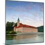 The Picturesque Weltenburg Abbey and the River Danube Illuminated at Sunrise, Lower Bavaria, Bavari-Doug Pearson-Mounted Photographic Print