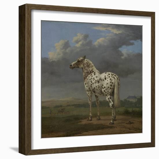 The "Piebald" Horse, c.1650-4-Paulus Potter-Framed Giclee Print