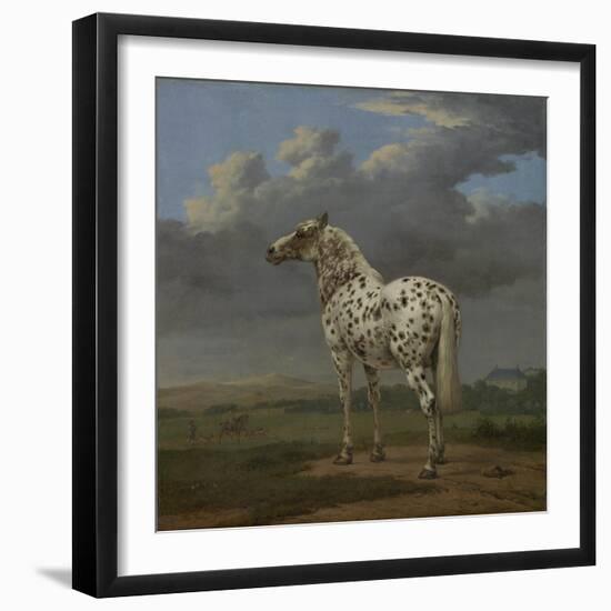 The "Piebald" Horse, c.1650-4-Paulus Potter-Framed Giclee Print