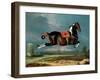 The Piebald Horse "Cehero" Rearing-Johann Georg de Hamilton-Framed Giclee Print