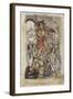 The Pied Piper and the Children-Arthur Rackham-Framed Giclee Print