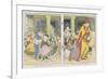 The Pied Piper Leading the Children Away from the Town-Alice B. Woodward-Framed Premium Giclee Print