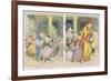 The Pied Piper Leading the Children Away from the Town-Alice B. Woodward-Framed Premium Giclee Print