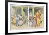 The Pied Piper Leading the Children Away from the Town-Alice B. Woodward-Framed Premium Giclee Print