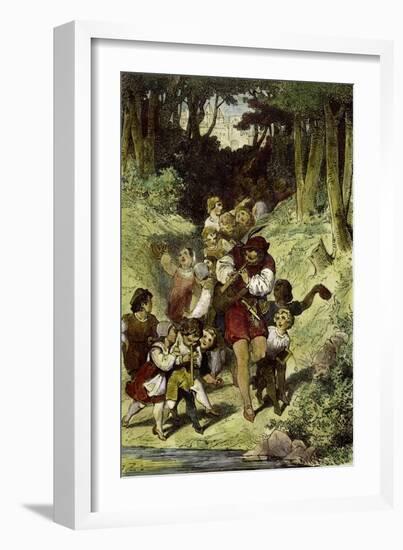 The Pied Piper of Hamelin-Clemens Brentano-Framed Giclee Print