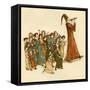 The Pied Piper of Hamelin-Kate Greenaway-Framed Stretched Canvas