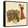 The Pied Piper of Hamelin-Kate Greenaway-Framed Stretched Canvas