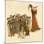 The Pied Piper of Hamelin-Kate Greenaway-Mounted Giclee Print