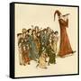 The Pied Piper of Hamelin-Kate Greenaway-Framed Stretched Canvas