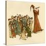 The Pied Piper of Hamelin-Kate Greenaway-Stretched Canvas