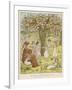 The Pied Piper Plays His Pipe-Kate Greenaway-Framed Art Print