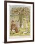 The Pied Piper Plays His Pipe-Kate Greenaway-Framed Art Print