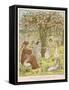 The Pied Piper Plays His Pipe-Kate Greenaway-Framed Stretched Canvas