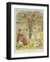 The Pied Piper Plays His Pipe-Kate Greenaway-Framed Art Print