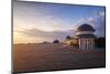 The pier at Hastings at sunrise, Hastings, East Sussex, England, United Kingdom, Europe-Andrew Sproule-Mounted Photographic Print