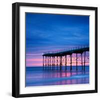 The Pier at Saltburn-By-The-Sea, North Yorkshire, at Sunrise-Travellinglight-Framed Photographic Print