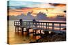 The Pier at Sunset Lovers-Philippe Hugonnard-Stretched Canvas