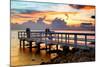 The Pier at Sunset Lovers-Philippe Hugonnard-Mounted Photographic Print