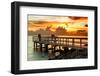 The Pier at Sunset Lovers-Philippe Hugonnard-Framed Photographic Print