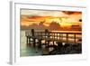 The Pier at Sunset Lovers-Philippe Hugonnard-Framed Photographic Print