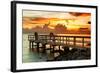 The Pier at Sunset Lovers-Philippe Hugonnard-Framed Photographic Print