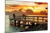 The Pier at Sunset Lovers-Philippe Hugonnard-Mounted Photographic Print