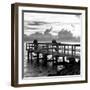 The Pier at Sunset Lovers-Philippe Hugonnard-Framed Photographic Print