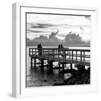 The Pier at Sunset Lovers-Philippe Hugonnard-Framed Photographic Print