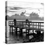 The Pier at Sunset Lovers-Philippe Hugonnard-Stretched Canvas