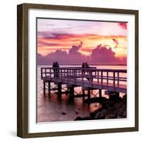 The Pier at Sunset Lovers-Philippe Hugonnard-Framed Photographic Print