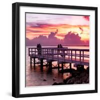 The Pier at Sunset Lovers-Philippe Hugonnard-Framed Photographic Print