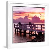 The Pier at Sunset Lovers-Philippe Hugonnard-Framed Photographic Print