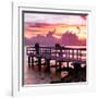 The Pier at Sunset Lovers-Philippe Hugonnard-Framed Photographic Print