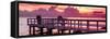 The Pier at Sunset Lovers-Philippe Hugonnard-Framed Stretched Canvas