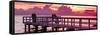 The Pier at Sunset Lovers-Philippe Hugonnard-Framed Stretched Canvas