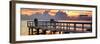 The Pier at Sunset Lovers-Philippe Hugonnard-Framed Photographic Print