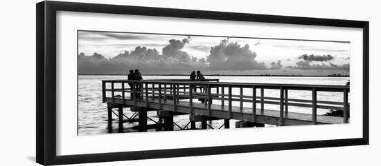 The Pier at Sunset Lovers-Philippe Hugonnard-Framed Photographic Print