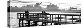 The Pier at Sunset Lovers-Philippe Hugonnard-Stretched Canvas