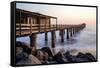 The Pier at sunset, Swakopmund, Namibia-Jean Brooks-Framed Stretched Canvas