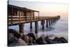 The Pier at sunset, Swakopmund, Namibia-Jean Brooks-Stretched Canvas