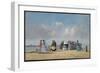 The Pier at Trouville, 1864 (Oil on Canvas)-Eugene Louis Boudin-Framed Giclee Print