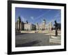 The Pier Head with the Royal Liver Building, the Neighbouring Cunard Building and Port of Liverpool-David Bank-Framed Photographic Print