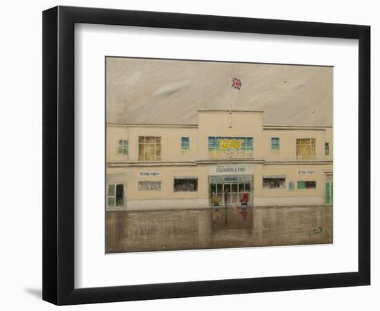 The Pier Kiosk, 2016 (Oil on Canvas)-Chris Ross Williamson-Framed Giclee Print