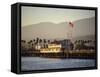 The Pier, Santa Barbara, California. USA-Walter Rawlings-Framed Stretched Canvas