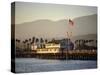 The Pier, Santa Barbara, California. USA-Walter Rawlings-Stretched Canvas