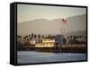 The Pier, Santa Barbara, California. USA-Walter Rawlings-Framed Stretched Canvas