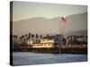 The Pier, Santa Barbara, California. USA-Walter Rawlings-Stretched Canvas