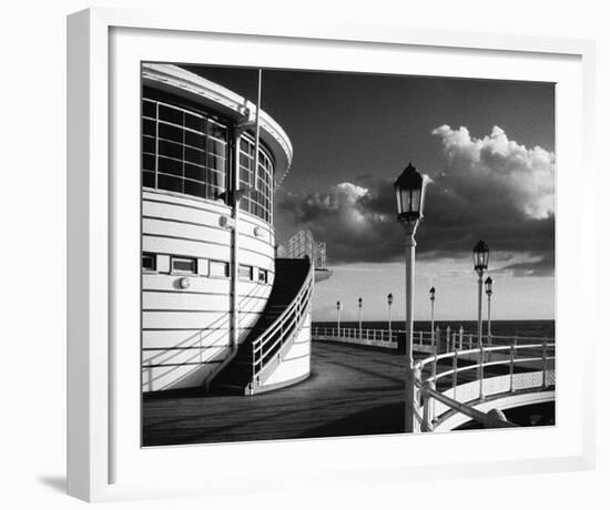 The Pier Worthing B&W-Jo Crowther-Framed Giclee Print